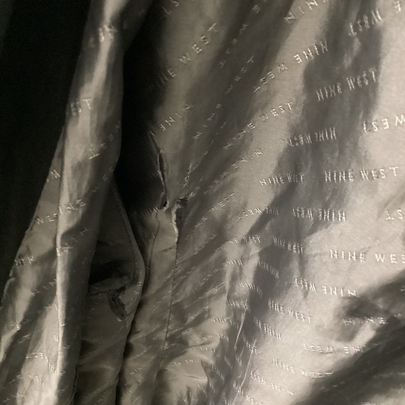 Leather Nine West jacket vintage size large - Picture 4 of 5